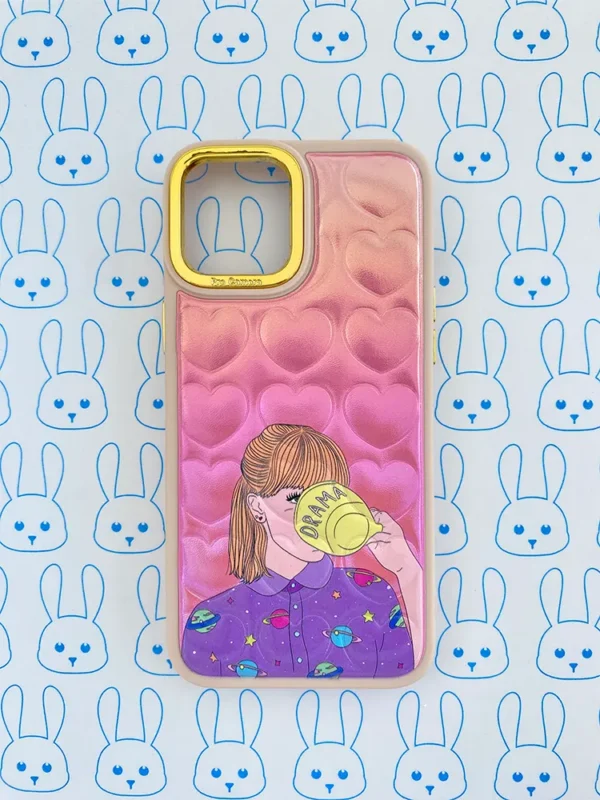 Funda Relieve con Corazones