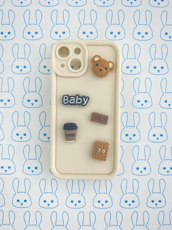 Funda Perzonalizada 3D con Pines Coffee-Milk - Imagen 2