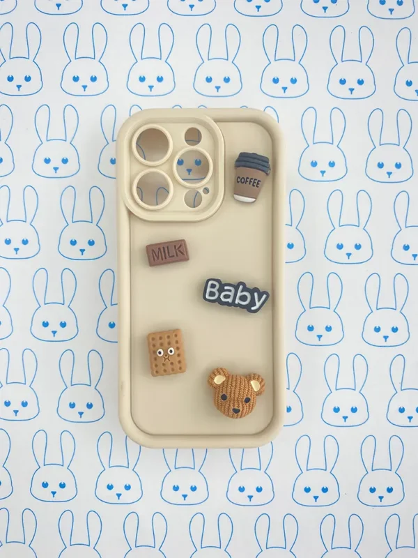 Funda Perzonalizada 3D con Pines Coffee-Milk - Imagen 3