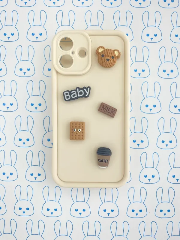 Funda Perzonalizada 3D con Pines Coffee-Milk