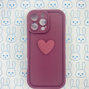 Funda Roja con Forma de Corazón