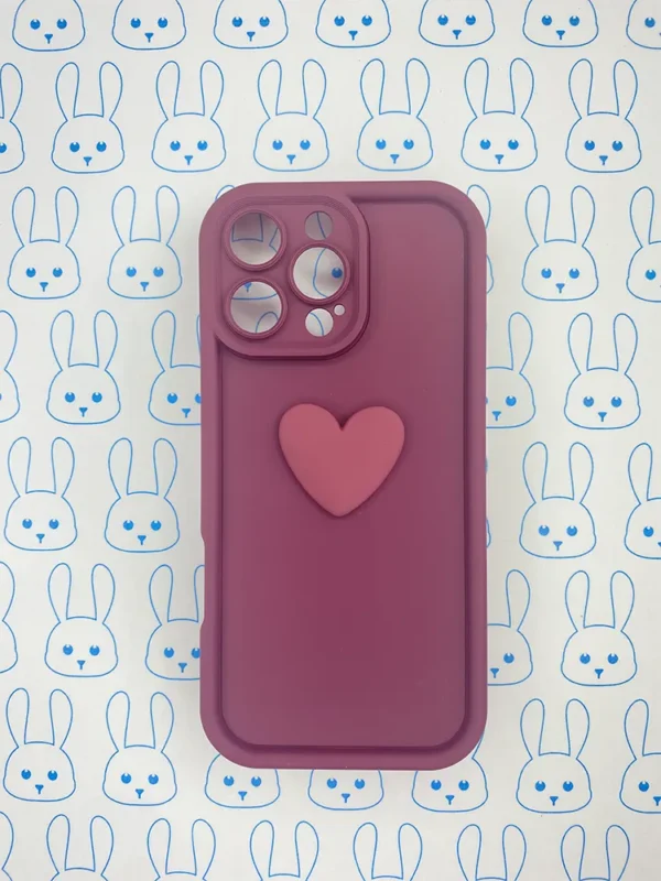 Funda Roja con Forma de Corazón