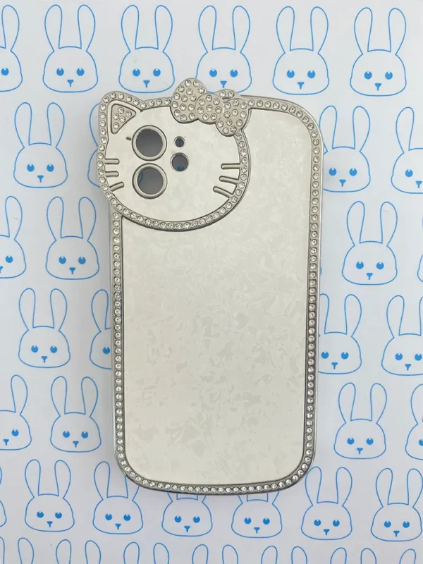 Funda Diamantada Blanca Hello Kitty - Imagen 13