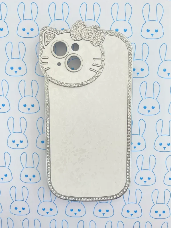 Funda Diamantada Blanca Hello Kitty - Imagen 8