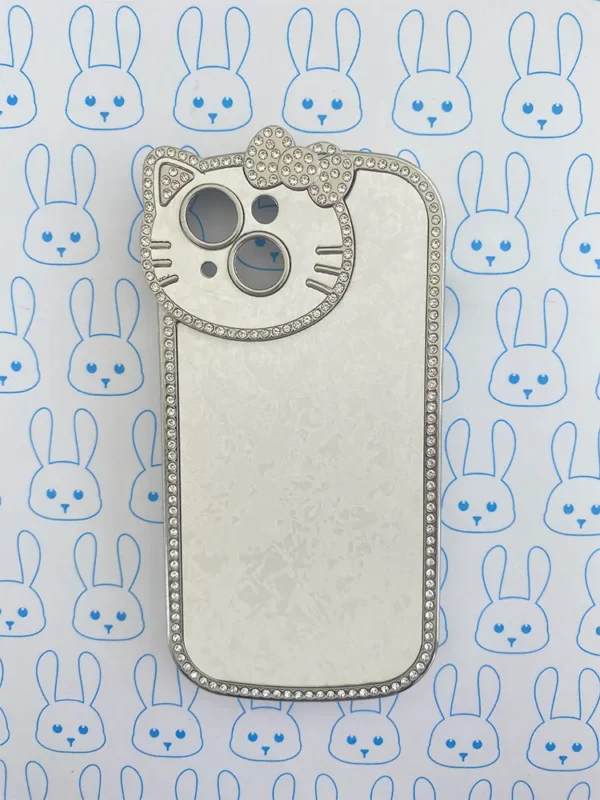 Funda Diamantada Blanca Hello Kitty - Imagen 10