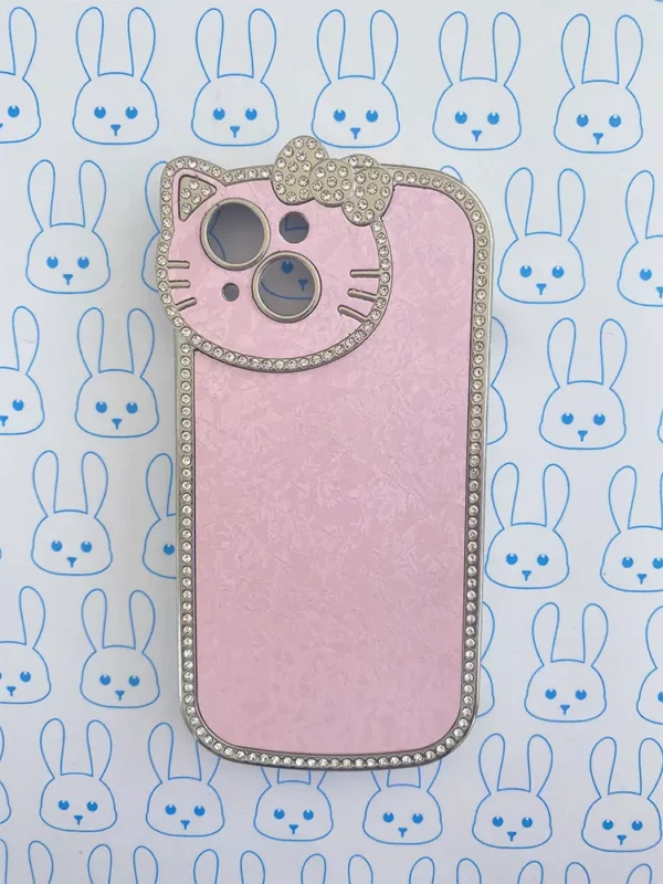 Funda Diamantada Rosa Hello Kitty - Imagen 8