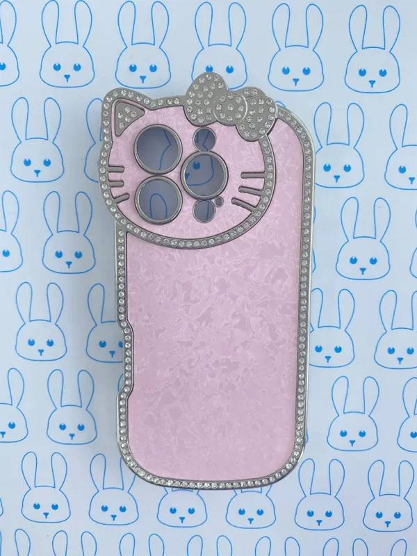 Funda Diamantada Rosa Hello Kitty