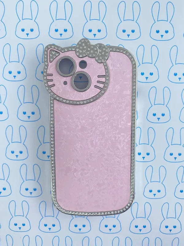 Funda Diamantada Rosa Hello Kitty - Imagen 4