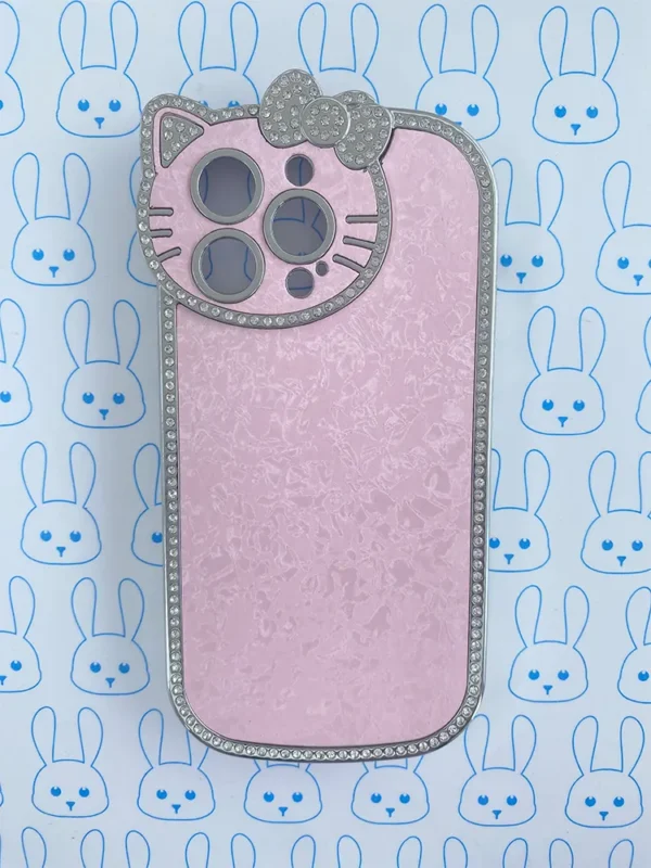 Funda Diamantada Rosa Hello Kitty - Imagen 5