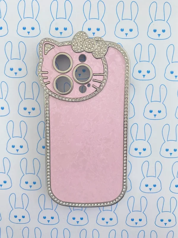 Funda Diamantada Rosa Hello Kitty - Imagen 6