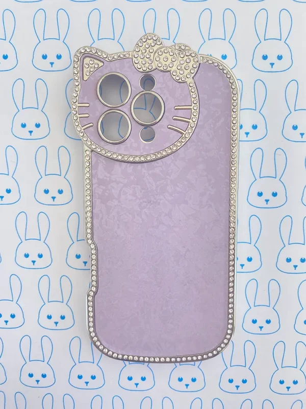 Funda Diamantada Lila Hello Kitty - Imagen 2
