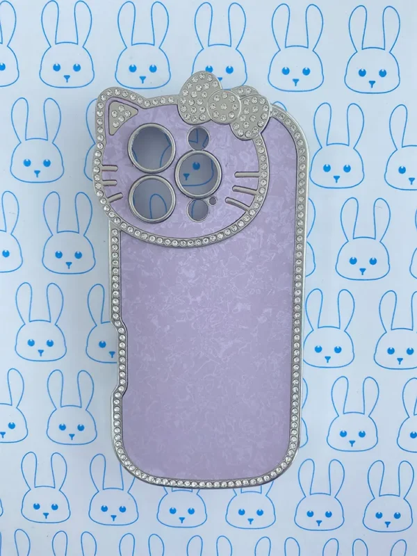 Funda Diamantada Lila Hello Kitty