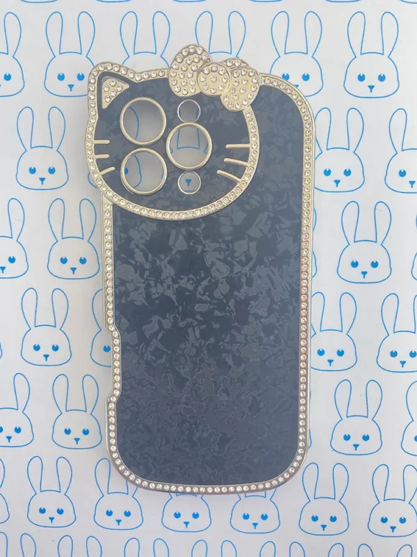 Funda Diamantada Negro Hello Kitty - Imagen 2