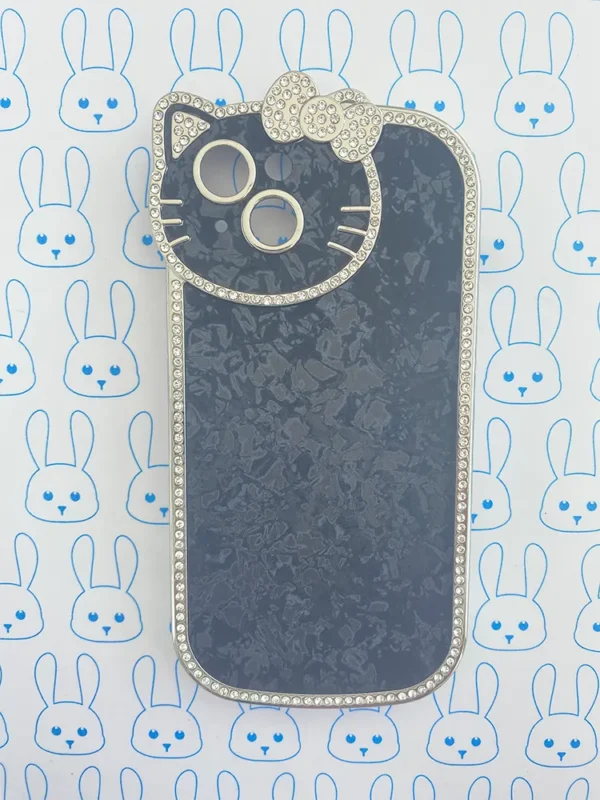 Funda Diamantada Negro Hello Kitty - Imagen 11