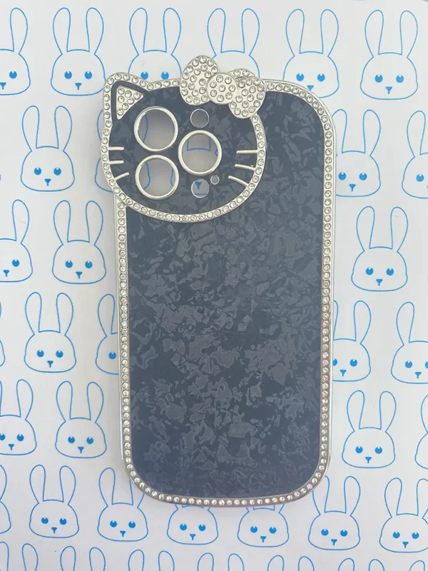 Funda Diamantada Negro Hello Kitty - Imagen 13