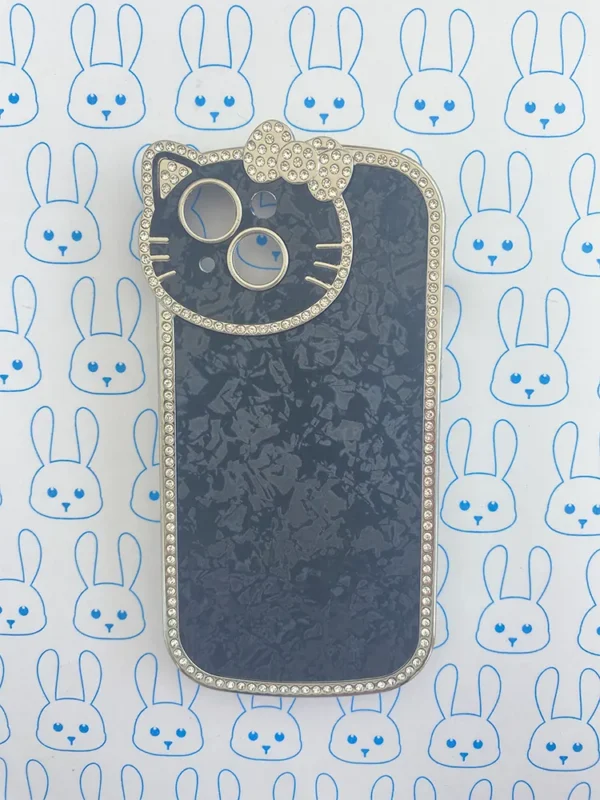 Funda Diamantada Negro Hello Kitty - Imagen 14