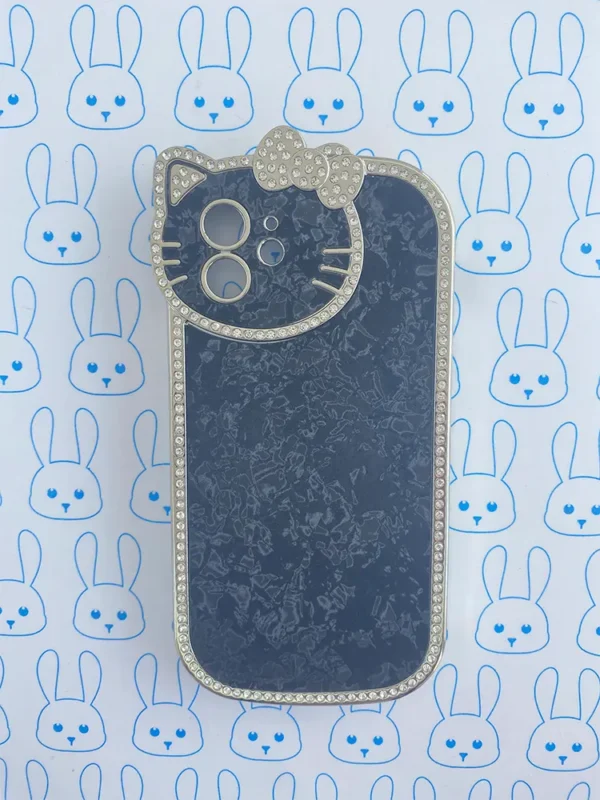 Funda Diamantada Negro Hello Kitty - Imagen 15