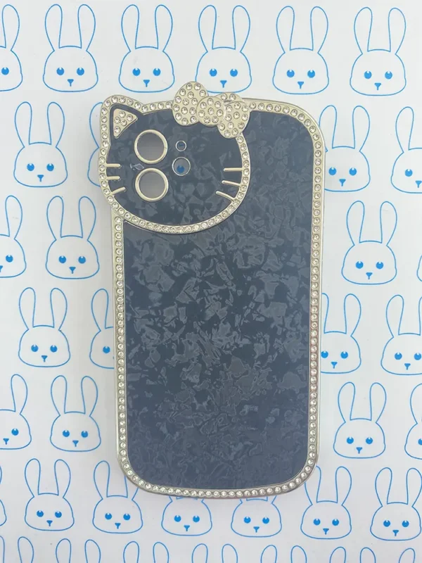 Funda Diamantada Negro Hello Kitty - Imagen 16