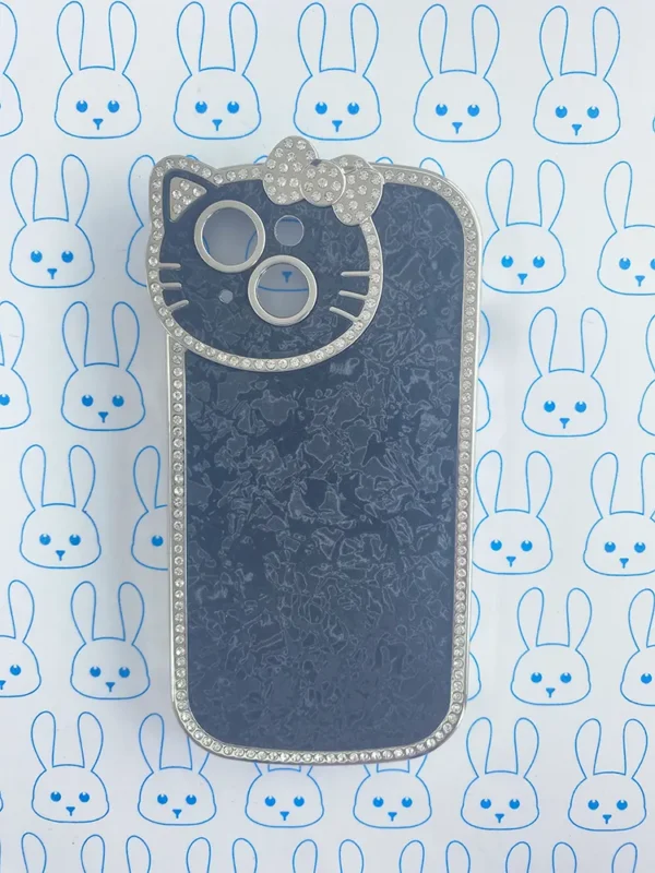 Funda Diamantada Negro Hello Kitty - Imagen 8