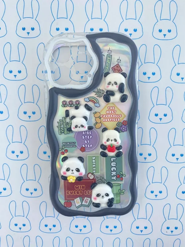 Funda Panda 3D Negro - Imagen 2