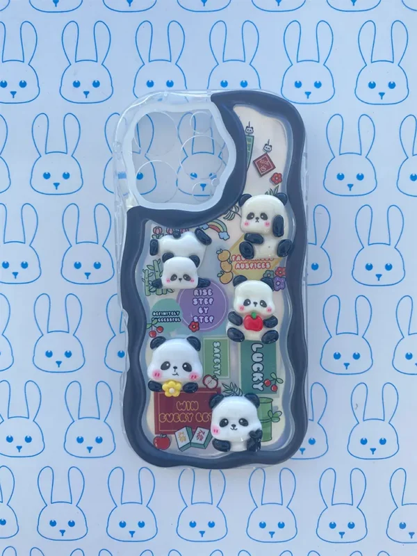 Funda Panda 3D Negro