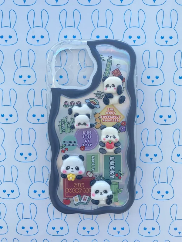 Funda Panda 3D Negro - Imagen 4