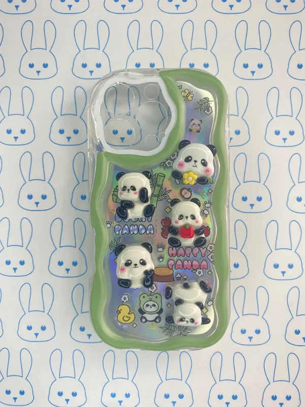 Funda Panda 3D Verde - Imagen 3