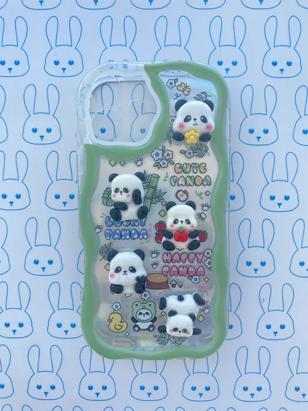 Funda Panda 3D Verde