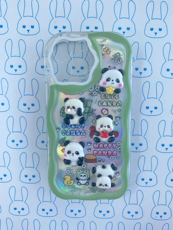 Funda Panda 3D Verde - Imagen 6
