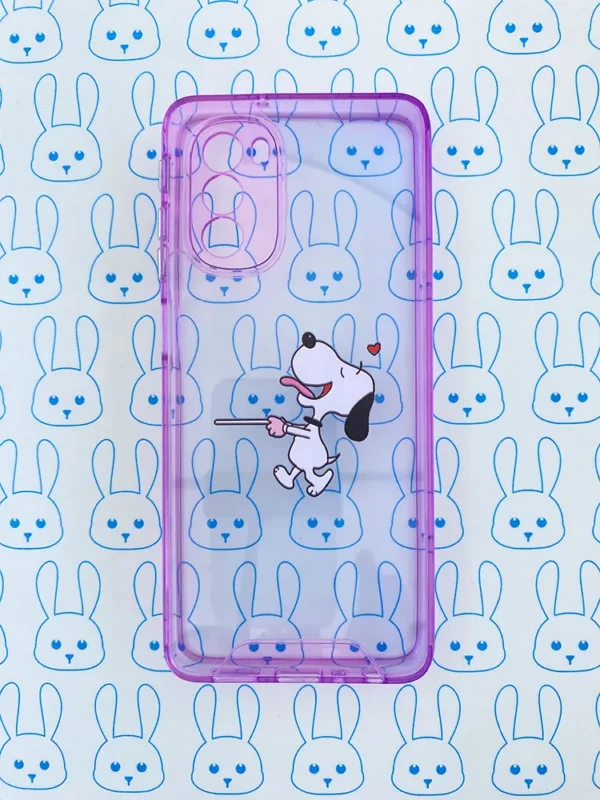 Funda Transparente con Color y Estampado