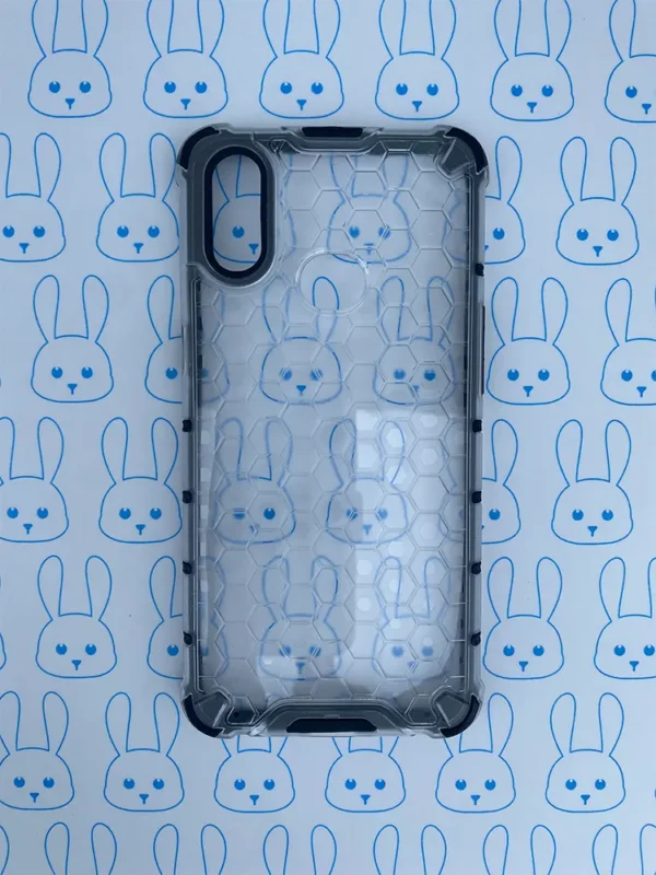 Funda Transparente Con Relieve Hexagonal